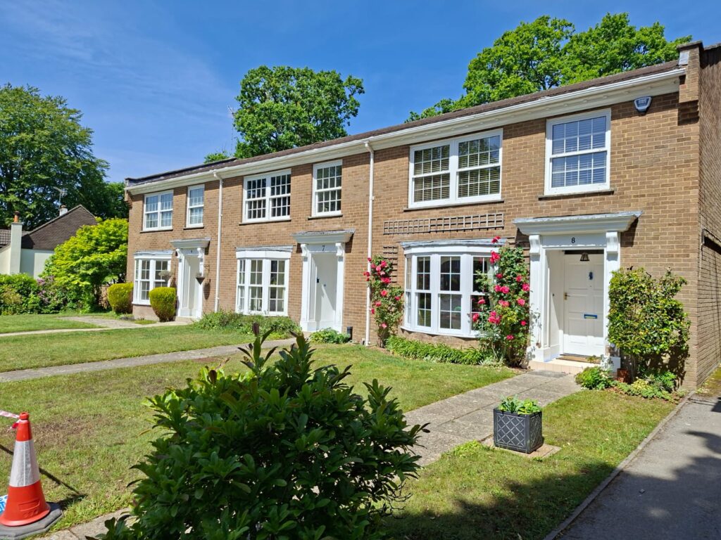 Exterior decorating across 44 terraced homes in Bransgore, Hampshire
